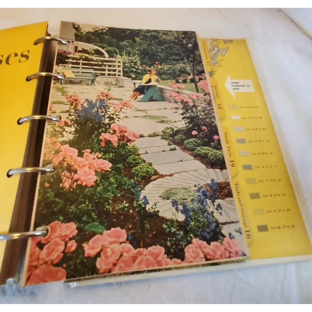 Vintage 1960's Better Homes and Garden NEW GARDEN BOOK Ring Binder